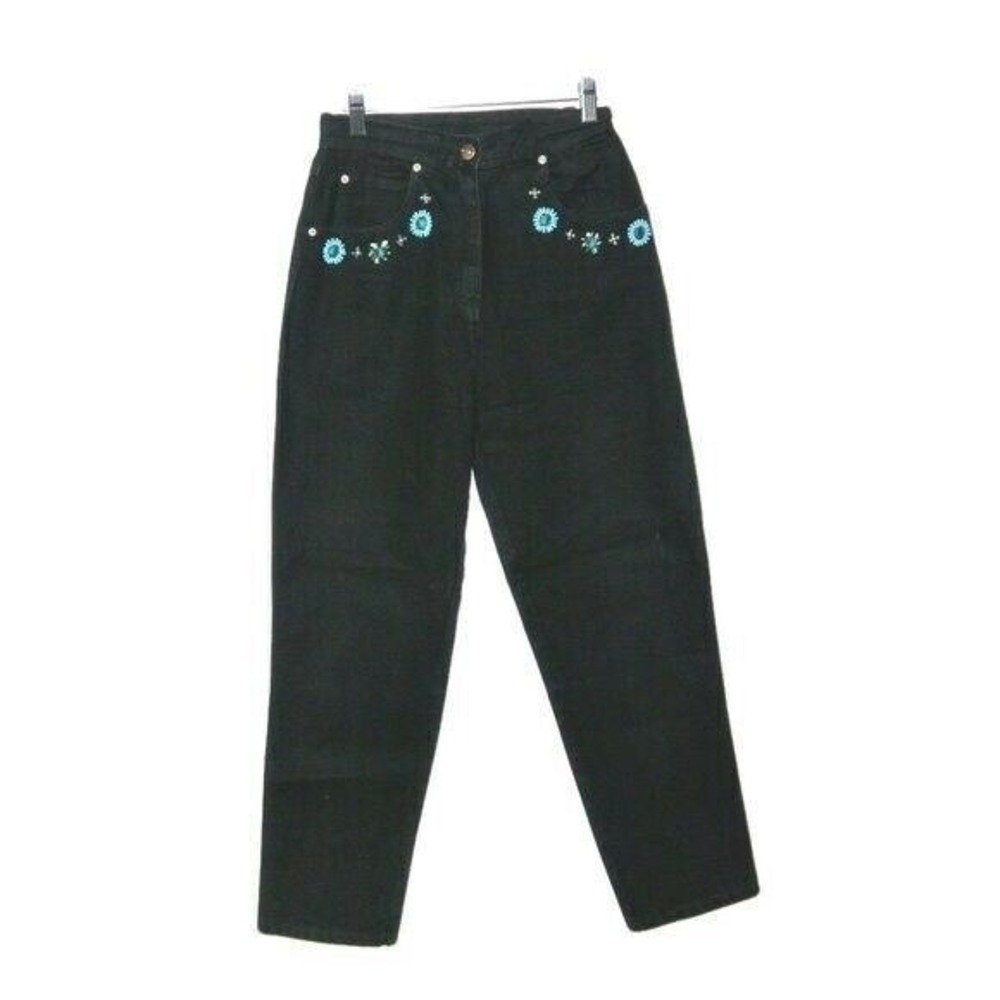 Carole Little Vintageā Embellished Mom Jeans 4 sport Petites